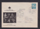 1963 - 15 Pf. Privat-Ganzsache "Mozarthaus Augsburg" - Passender Sonderstempel - Music