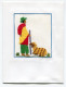 CARTES BRODEES (5 Ex.) - REALISEES PAR LES ENFANTS DU SOLEIL DE MADAGASCAR. - Embroidered