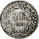 Monnaie, Suisse, 2 Francs, 1943, Bern, TB+, Argent, KM:21 - Autres & Non Classés
