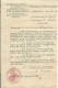 FRANCE LETTRE CACHET ROUGE + SEING INSPECTION DU TRAVAIL BORDEAUX ( GIRONDE ) TAXE 1F POUR LANGOIRAN 1941   LETTRE COVER - 1859-1959 Covers & Documents