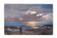 Artist C Jandl Seascape Painting Couple Sunset Over Ocean D K & Co Prague Postcard - Fleurs