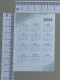 CALENDAR  - BENFICA - 2024 - 2 SCANS  - (Nº59040) - Klein Formaat: 2001-...