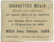 CIGARETTES MELIA -  WARES  - Tirage I N° 7 - Melia