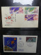 Delcampe - Motiv "Weltraum" FDC-Sammlung Meist 50er-60er Jahre Im Ring Binder #LY674 - Other & Unclassified