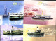 Hong Kong 1998 Illustrated Postcard Set Ships (4 Cards), Unused Postal Stationary, Transport - Ships And Boats - Cartas & Documentos