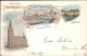 41326691 Milwaukee_Wisconsin City Hall Milwaukee River Bridge Lake Park Litho - Other & Unclassified