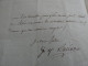 Delcampe - Lettre Autographe De 1806 Général Jean Girard Lacuée Comte De Cessac Gouverneur école Polytechnique  -- Z1 - Dokumente