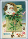 W8W32/ Weihnachten Werihnachtsmann Lebkuchen LItho Prägedr. AK 1912 - Other & Unclassified