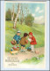 W7T19/ Geburtstag Kinder Mit Spielzeug Litho AK Ca. 1925 - Anniversaire