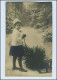 W7U33/ Weihnachten Mädchen Mit Tannenbaum Schöne Foto AK 1912 - Altri & Non Classificati