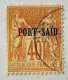 Port-Saïd YT N° 13 Signé RP Sans Gomme (dent Absente) - Usati