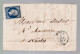 Timbre N° 14 Napoléon III  Bleu     20 C   Sur Lettre  Départ  Elbeuf   1856  Destination    Nantes - 1853-1860 Napoléon III