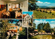 73897049 Viesebeck Pension Birkenhain Gastraum Garten Panorama Viesebeck - Autres & Non Classés