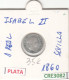 CRE3082 MONEDA ESPAÑA ISABEL II 1 REAL 1860 SEVILLA PLATA BC - Other & Unclassified