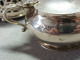 3 Antique Hallmarked Solid Silver Blue Glass Lined Condiment Jar And Shakers, Each Lined With Blue Glass - Jugendstil / Art Déco