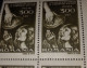 Stamps Erroors  Romania 1947 # Mi 1019, Printed With Slash Cut Bread, Drought Help For The Hungry BLOCK X4 STAMPS - Abarten Und Kuriositäten