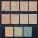 Straits Settlements, 1922 Y&T. 186, 188, 189, 190, 191, 192, 193, 194, 195, 196, 198,  MH. - Straits Settlements