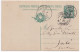 1909-Cartolina Postale RP Leoni C.5+10 Mill. 09 Viaggiata Con Parte Risposta Uni - Postwaardestukken