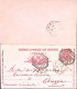 1890-Cartolina Postale Umberto C.7,1/2+7,1/2 Mill.90 Viaggiata Con Parte Rispost - Stamped Stationery