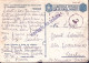 1943-COMANDO MARINA BISERTA Manoscritto Su Cartolina Franchigia Piega E Fori Spi - War 1939-45