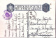 1942-SCUOLE CR.E.M./S.BARTOLOMEO Tondo Viola Su Cartolina Franchigia, Fori Spill - War 1939-45
