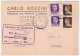 1945-Imperiale Senza Fasci Novara Coppia C.10 + Imperiale Coppia C.50 (249+536)  - Marcofilía