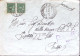 1945-R.S.I. Monumenti Coppia C.25 Su Busta Vicenza (3.3) Per Citta' - Poststempel