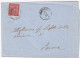 1865-CIFRA Tir. Londra (L15) Isolato Su Piego Voghera (22.11) - Storia Postale