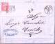 1868-effigie C.40 (T20) Isolato Su Lettera Completa Testo Milano (28.1) Per Aust - Poststempel