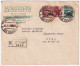 1947-REPUBBLICHE MARINARE Lire 20 + Democratica Lire 1 (550+573) Su Raccomandata - 1946-60: Poststempel