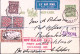 1937-I^volo Nuova Zelanda-USA1937 Su Cartolina Postale P.0,5 Con Fr.lli Aggiunti - Posta Aerea