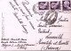 1945-Imperiale Senza Fasci Tre Lire 1 Su Cartolina (Milano Il Duomo) Per La Fran - Storia Postale