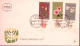 1963-Israele 15 Ann. Stato Israele Serie Cpl. Con Band. (234/6) Fdc - FDC