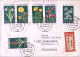 1969-GERMANIA DDR Piante Protette Serie Cpl. (1152/7) Su Raccomandata - Lettres & Documents