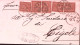 1892-CIFRA Due Coppie E Singolo C.2 Su Lettera Completa Testo Manerbio (8.4) - Storia Postale