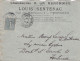 1904--lettre PERPIGNAN-66 à TOULOUSE-31,type Semeuse Lignée ,cachet 3-9-04--Pub Chaussures"A LA RENOMMEE" Louis Sentenac - 1877-1920: Semi-Moderne