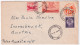1954-U.S.A.  Busta Postale Aerea C.6 + Statua Liberta' C.3 + Posta Aerea C.3 S.F - 1946-60: Poststempel