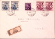 1942-Boemia E Moravia Occ. Tedesca Pro Croce Rossa Due Serie Cpl. (81+99/0) Su R - Lettres & Documents