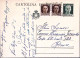 1945-Cartolina Postale C. 60 (C 112) + Imperiale Coppia C. 30 (249) Sassari (13. - Marcofilie