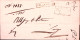1836-VILLANOVA Cartella Rosso Su Lettera Completa Di Testo Manoscritto 15.5 - 1. ...-1850 Prefilatelia