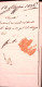 1836-VILLANOVA Cartella Rosso Su Lettera Completa Di Testo Manoscritto 15.5 - 1. ...-1850 Prephilately