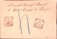 1902-Segnatasse C.40 (24) Apposto A Bovolone (15.1) Su Busta Affrancata Al Verso - Marcophilia