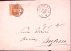 1886-BERGAMO ALTA C1+sbarre (15.7) Su Busta Affrancata Effigie C.20 - Storia Postale