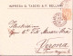 1890-AMB. ROMA-PISA N 1/(A) C.2 (18.8) Su Busta - Poststempel