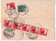 1950-Democratica Sedici Lire 4 (6 Al Verso) + (al Verso) Lire 1 Su Piego Raccoma - 1946-60: Storia Postale