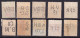 1902-GRAN BRETAGNA 10 Francobolli Usati PERFORATI PERFIN Con Sigle Differenti - Perfins