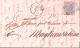 1867-effigie C. 20 Londra (L26) Isolato Su Lettera Foligno (28.10) - Marcofilie