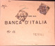 1896-PERFORATI Effigie C.40 Perfin B.N. (Banca Nazionale) Su Busta Roma (22.6) - Storia Postale