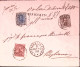 1898-effigie C.25, 40 E (dif.) 10 Su Assicurata Lire 250 S.Giovanni In Fiore (8. - Poststempel