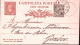 1878-Cartolina Postale C.10 (C4) + Effigie C.5 (18) Torino (11.10) Per La Svizze - Entero Postal